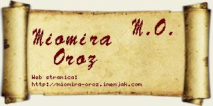 Miomira Oroz vizit kartica